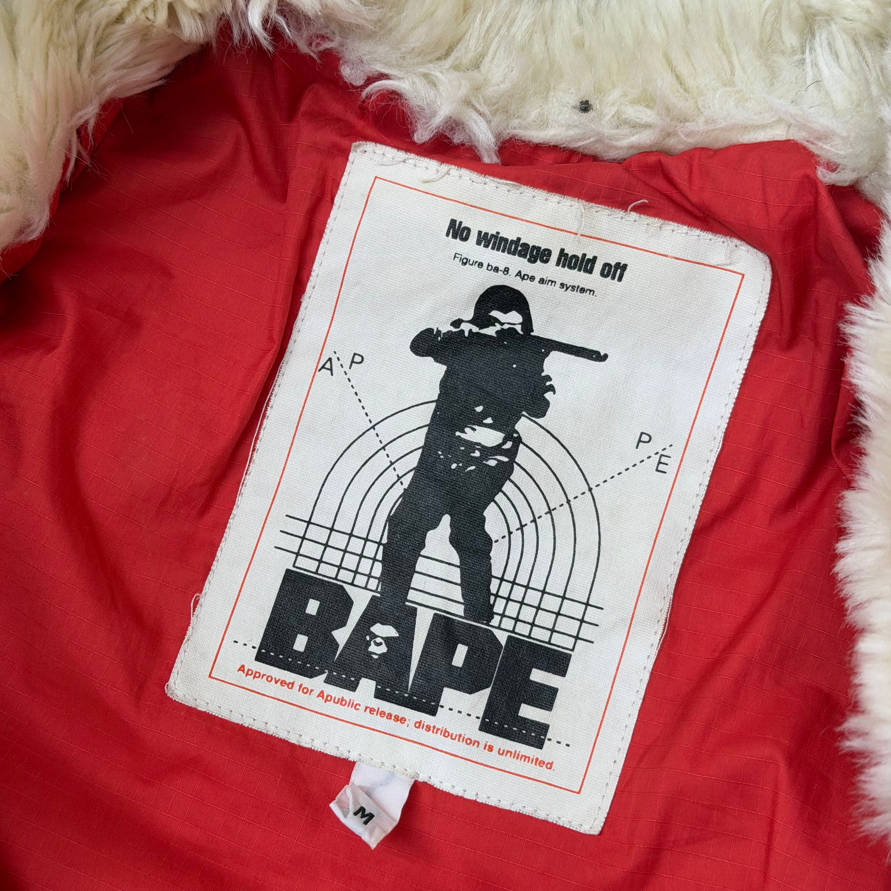 BAPE Pharrell Camo Hooded Down Jacket M