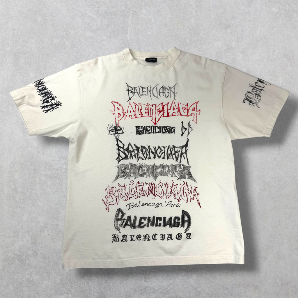 Balenciaga White DIY Metal Tee M (L)