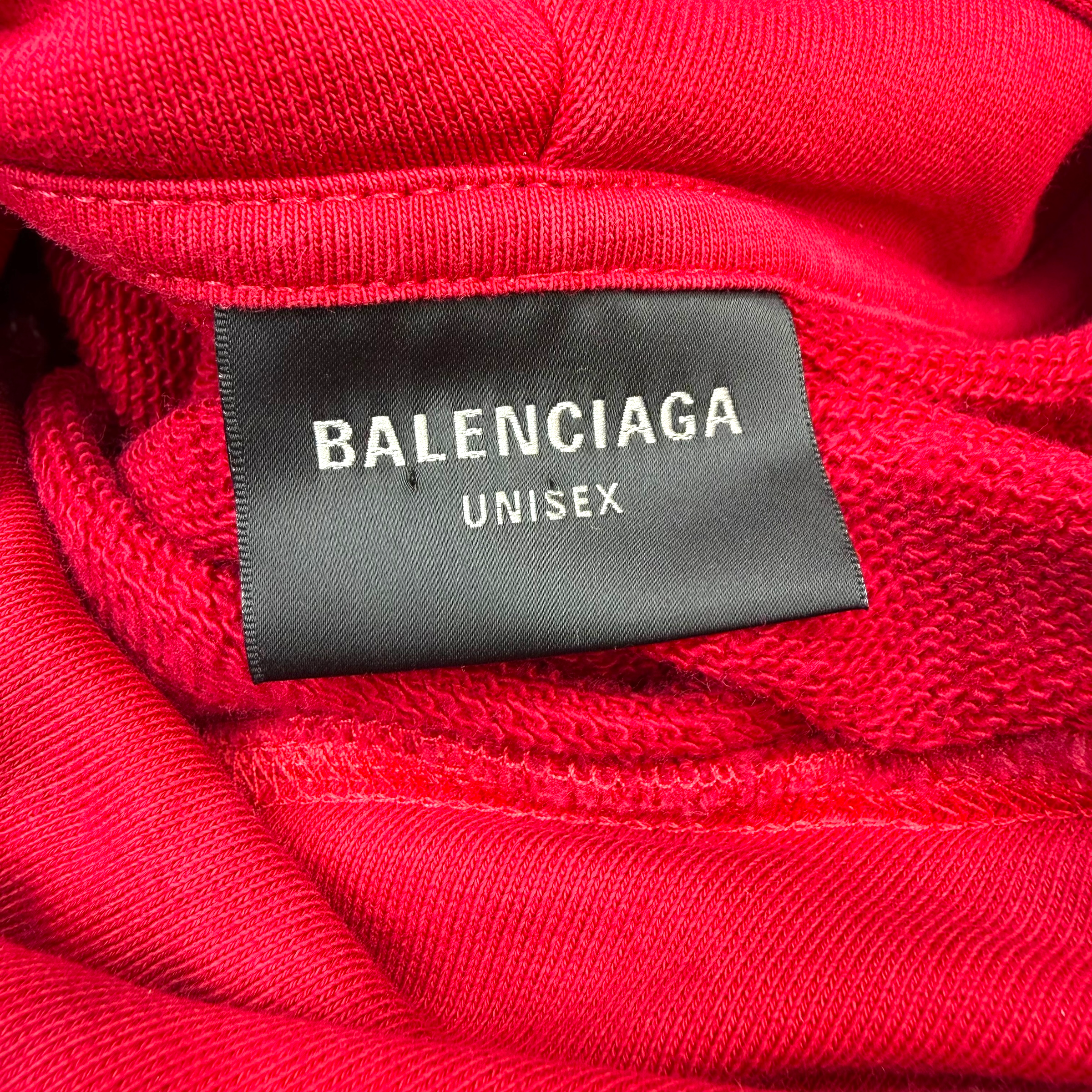 Balenciaga Gaffer Hoodie Red 4 (XXXL)