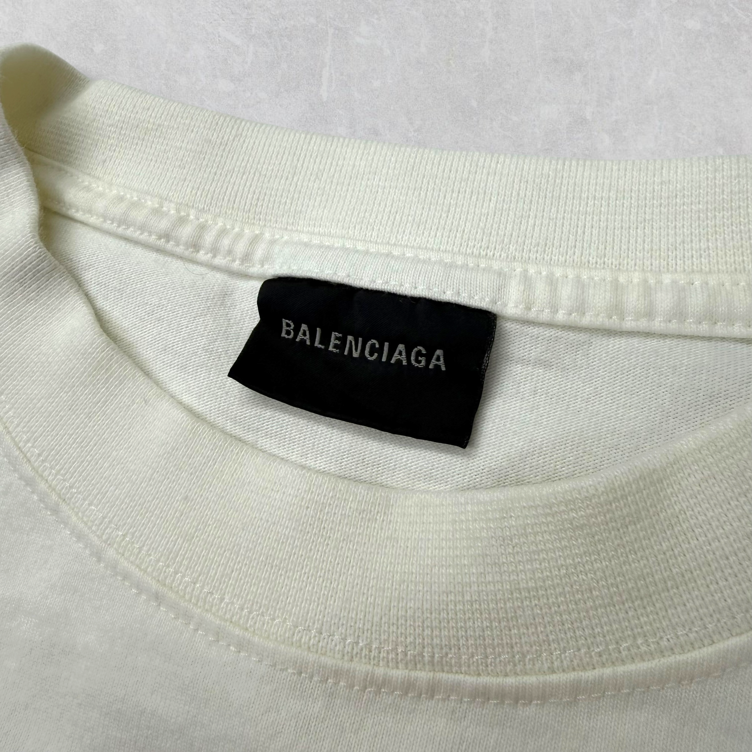 Balenciaga White DIY Metal Tee M (L)