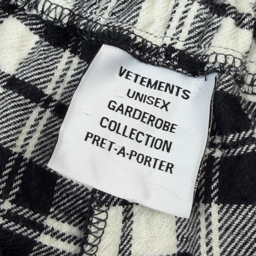 Vetements Black Metalized Wrinkled Pyjama L