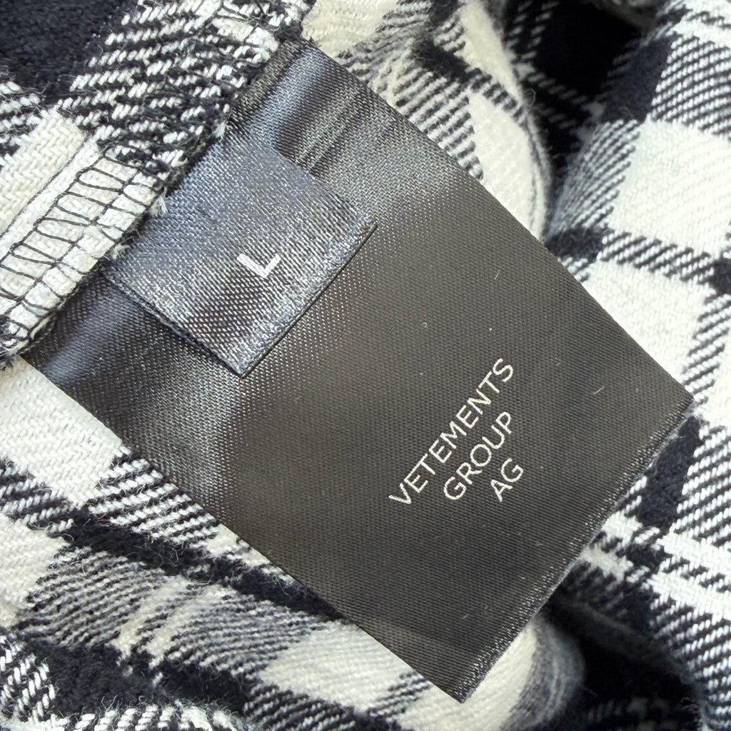 Vetements Black Metalized Wrinkled Pyjama L