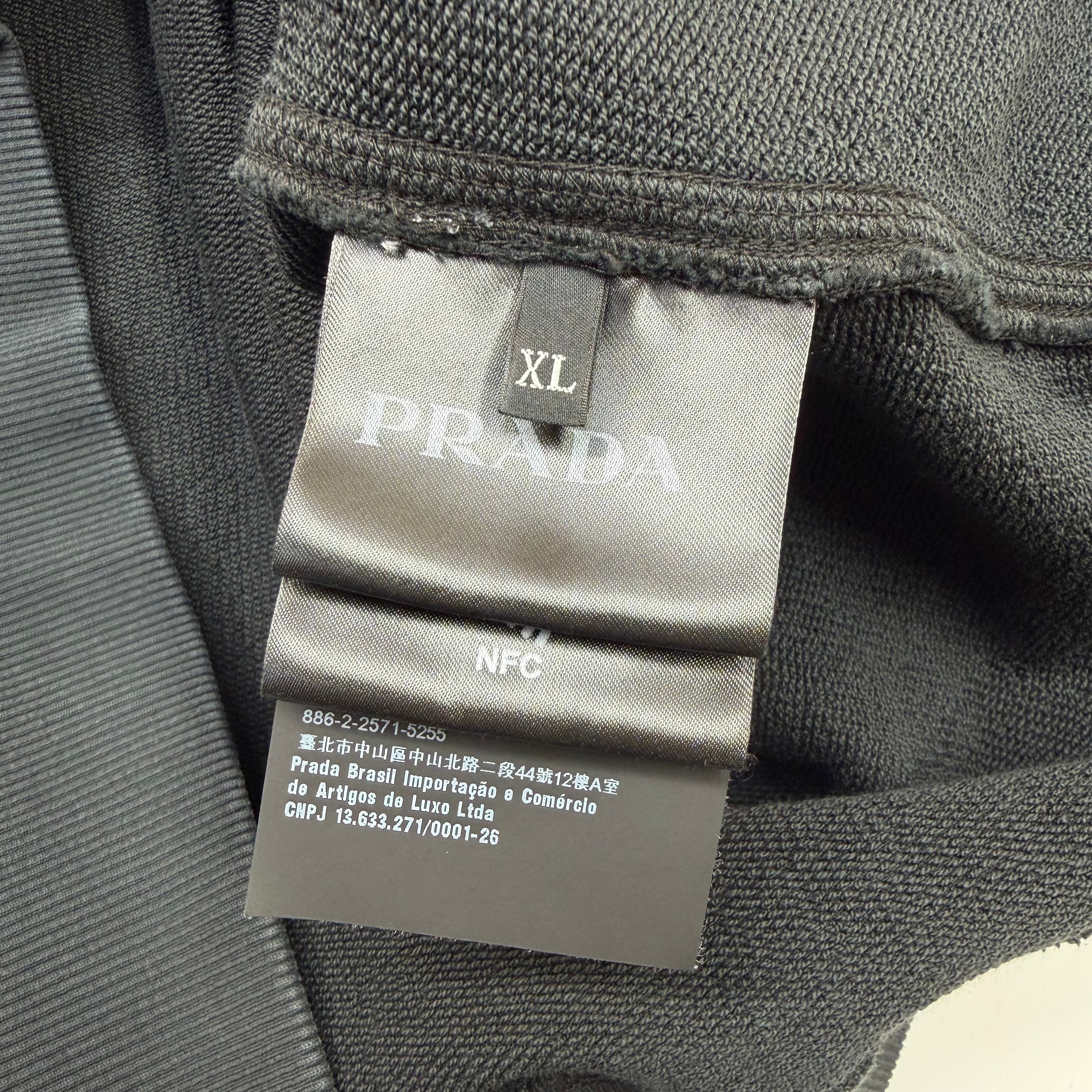 Prada Oversized Garment Dyed Cotton Crewneck XL