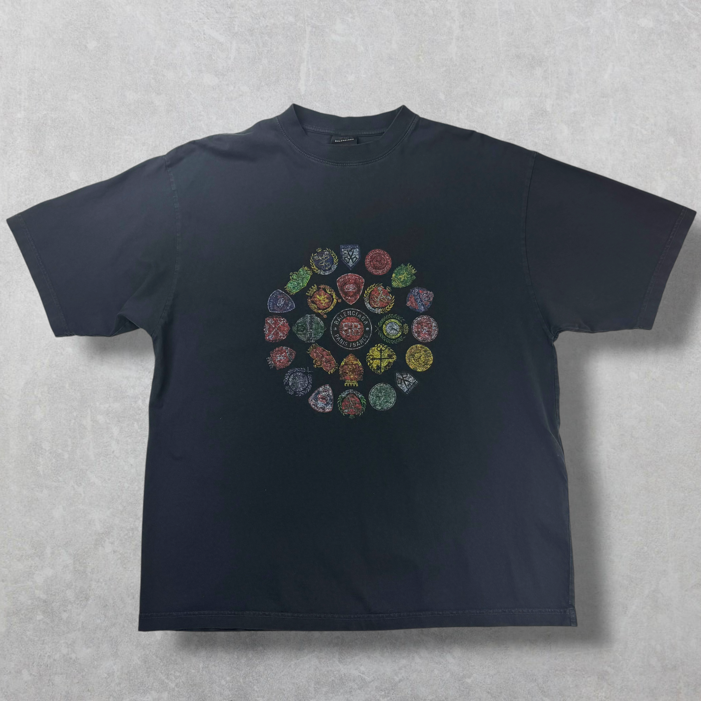 Balenciaga Spiral Crest Medium Fit Tee M (L)