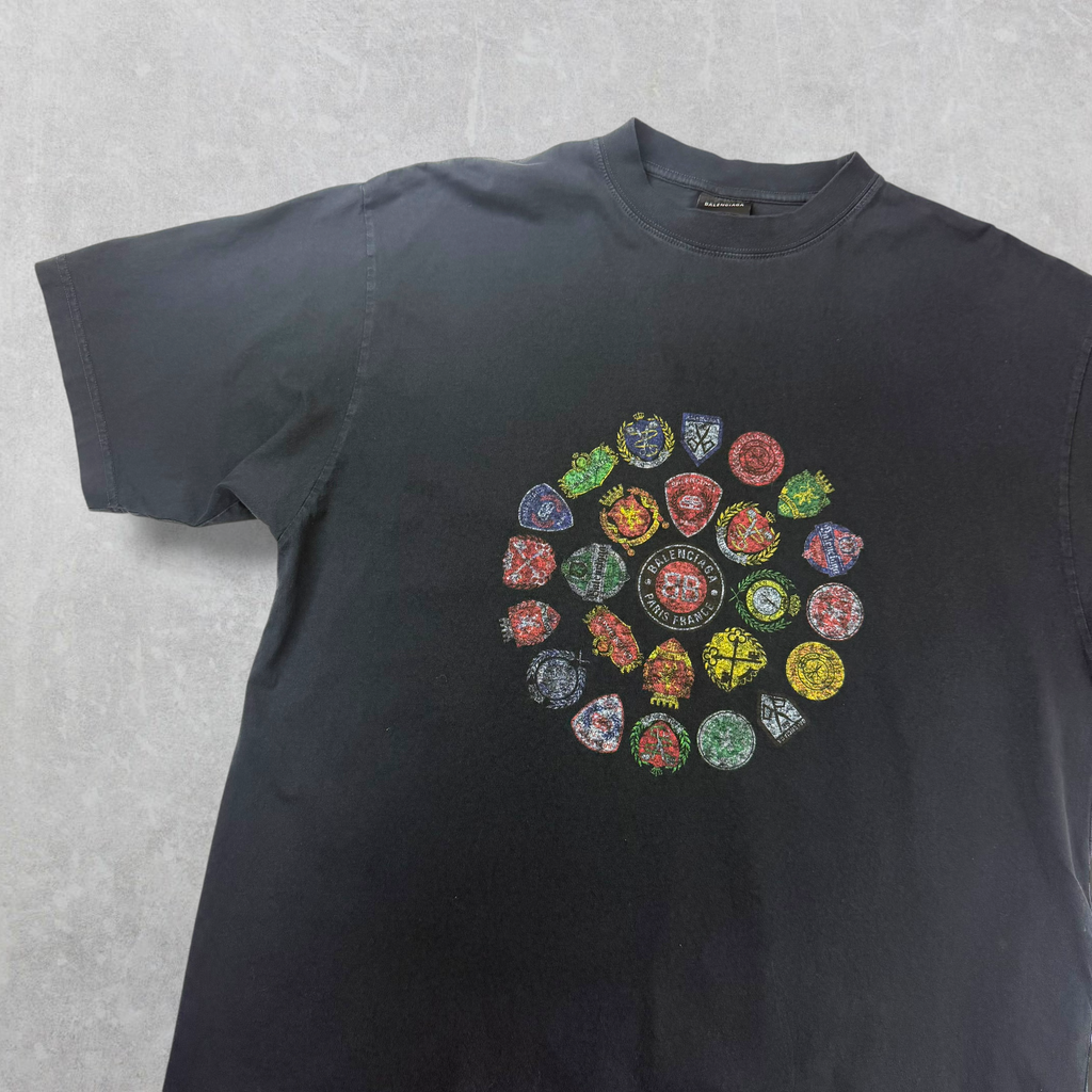 Balenciaga Spiral Crest Medium Fit Tee M (L)