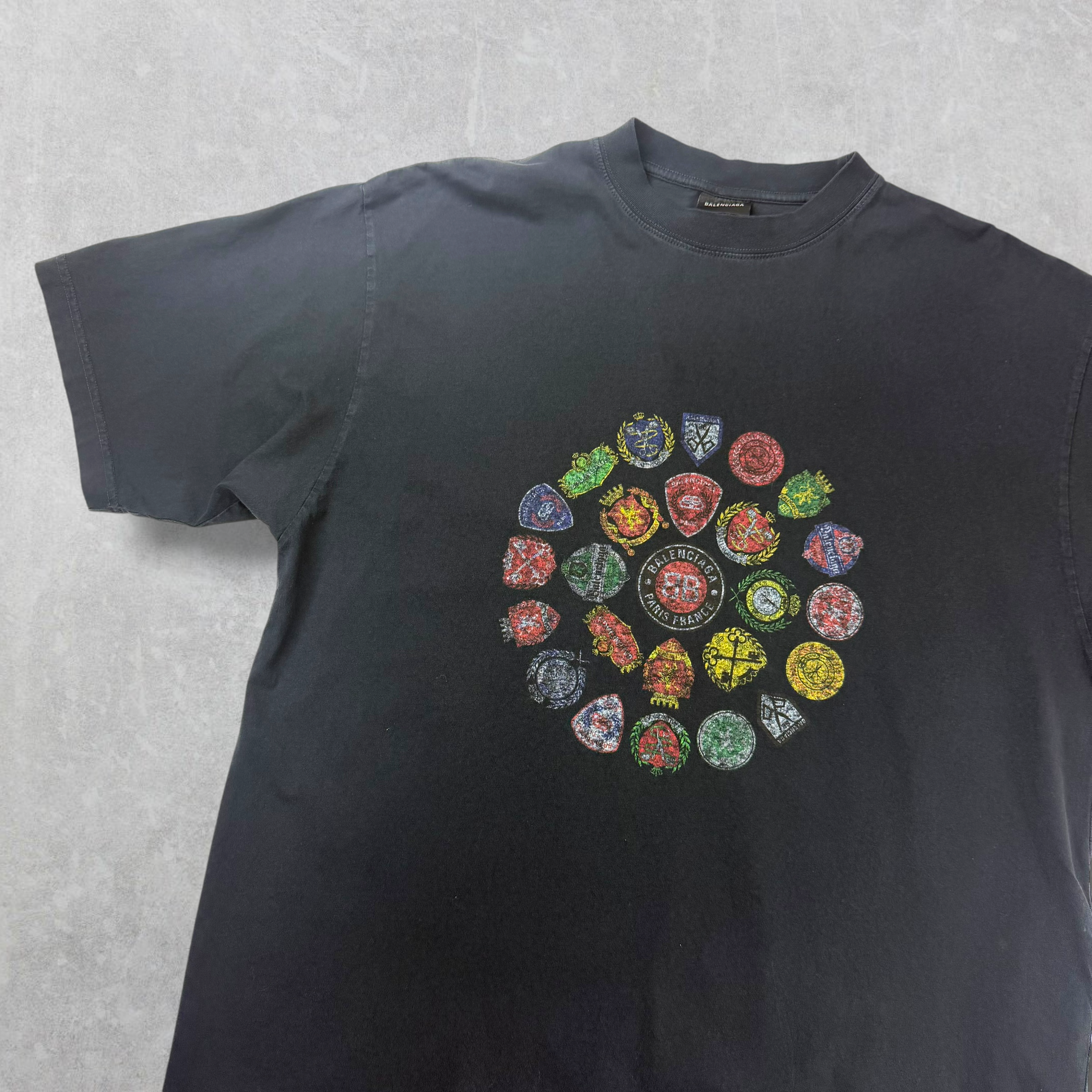 Balenciaga Spiral Crest Medium Fit Tee M (L)