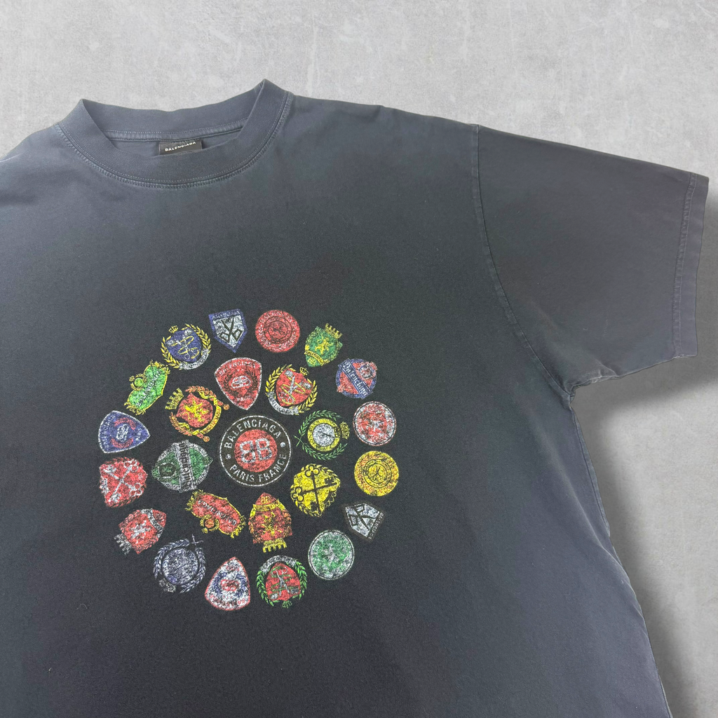 Balenciaga Spiral Crest Medium Fit Tee M (L)