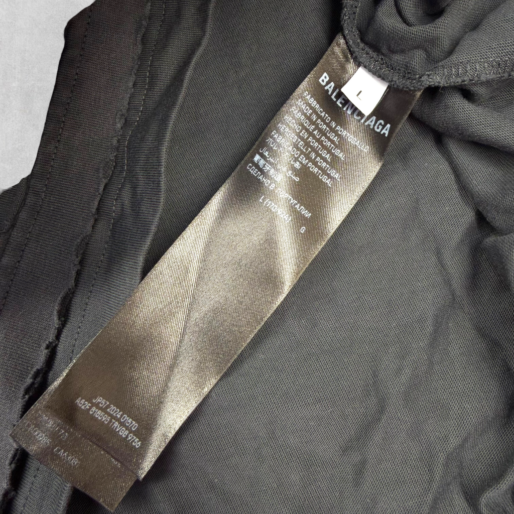 Balenciaga 3B Sport Icon Layered Destroyed L/S Tee L (XL)