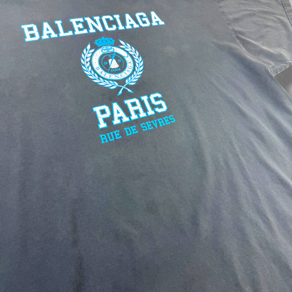 Balenciaga College Crest Oversized Tee 4 (XXXL)