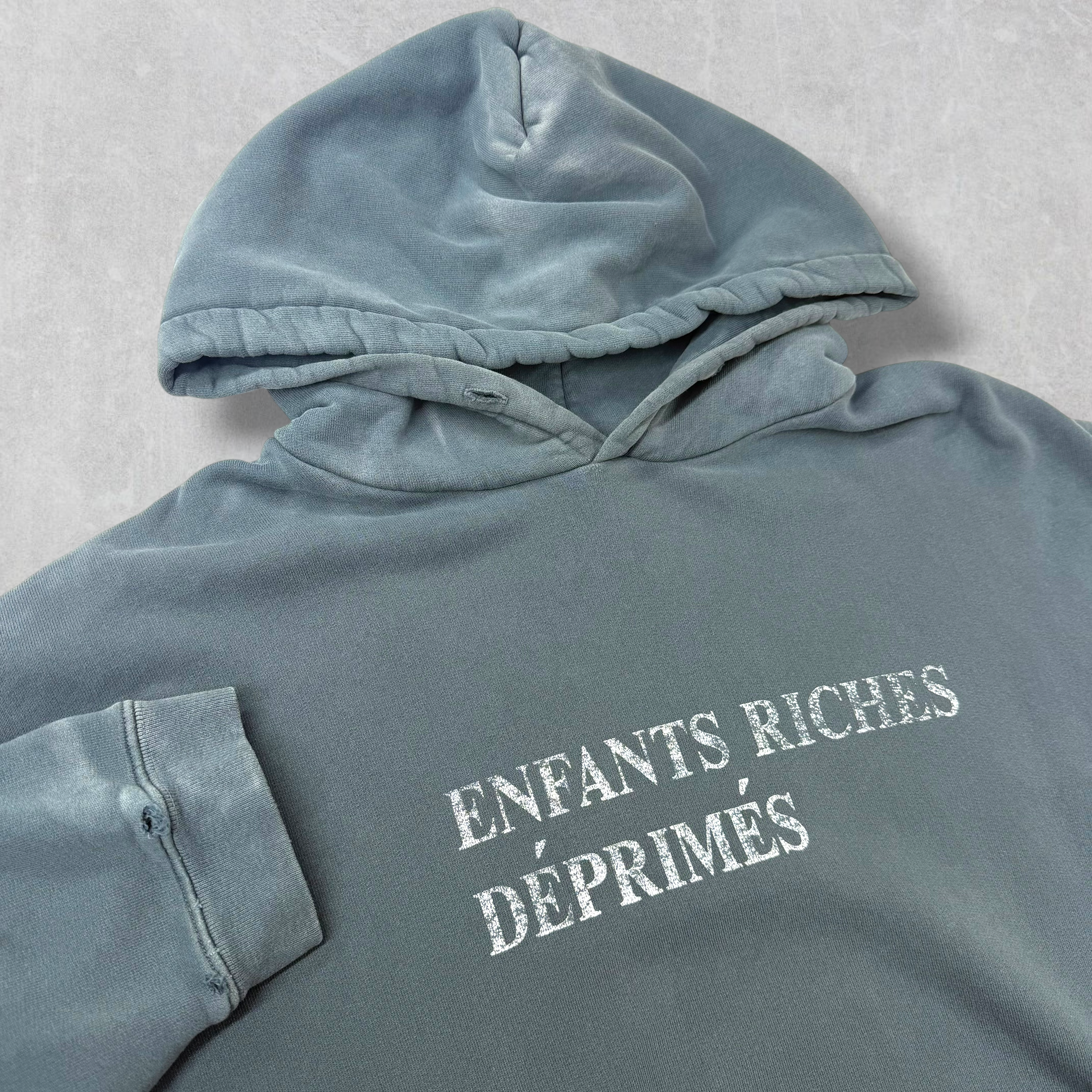 Enfants Riches Déprimés Classic Logo Black Faded Hoodie XXL
