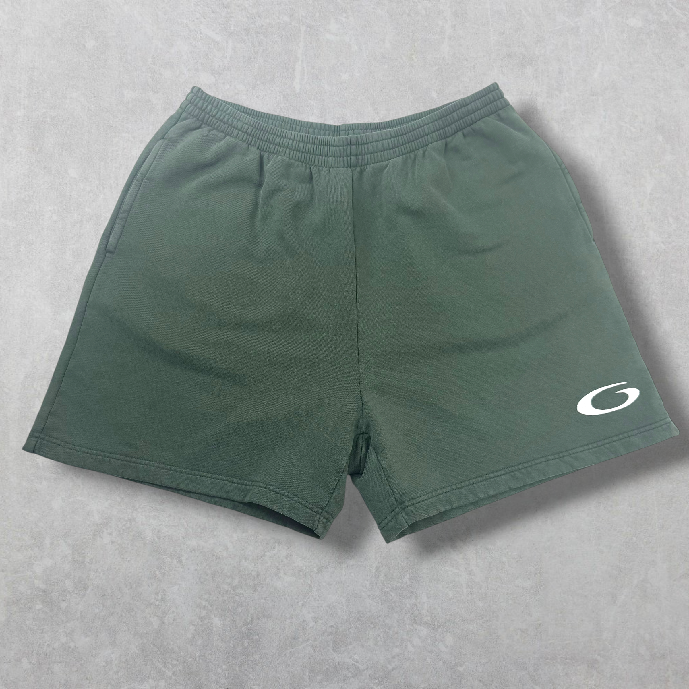 Balenciaga Basketball Dark Green Sweat Shorts M