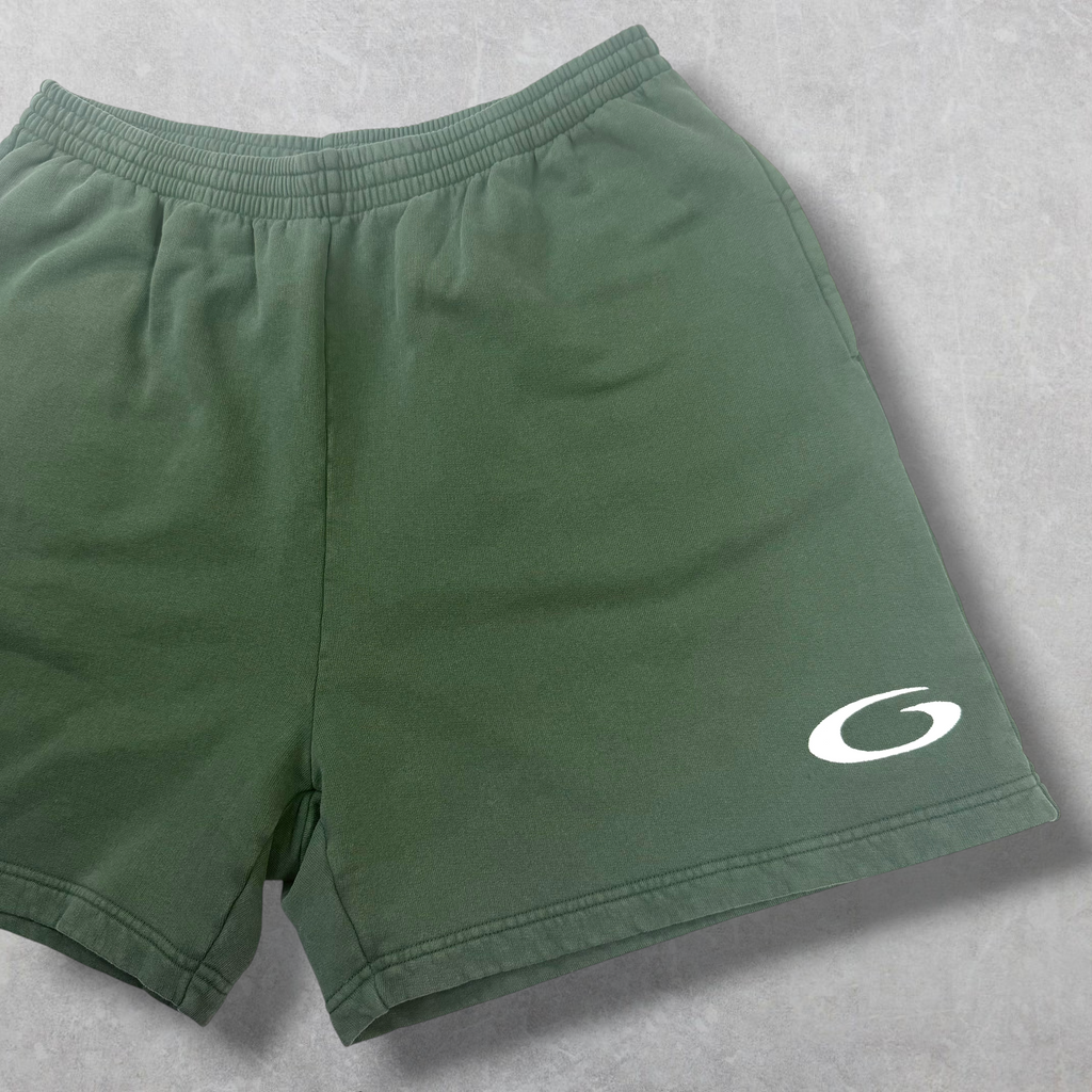 Balenciaga Basketball Dark Green Sweat Shorts M