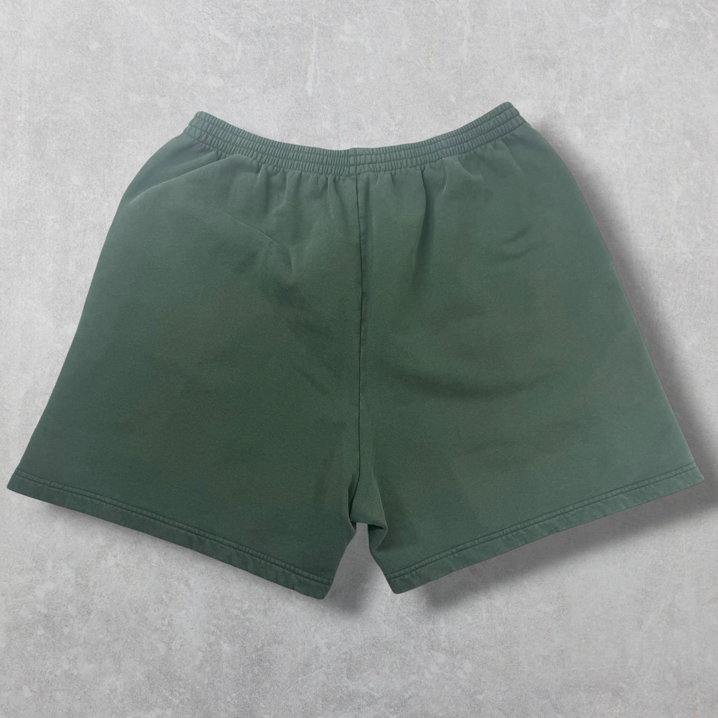 Balenciaga Basketball Dark Green Sweat Shorts M