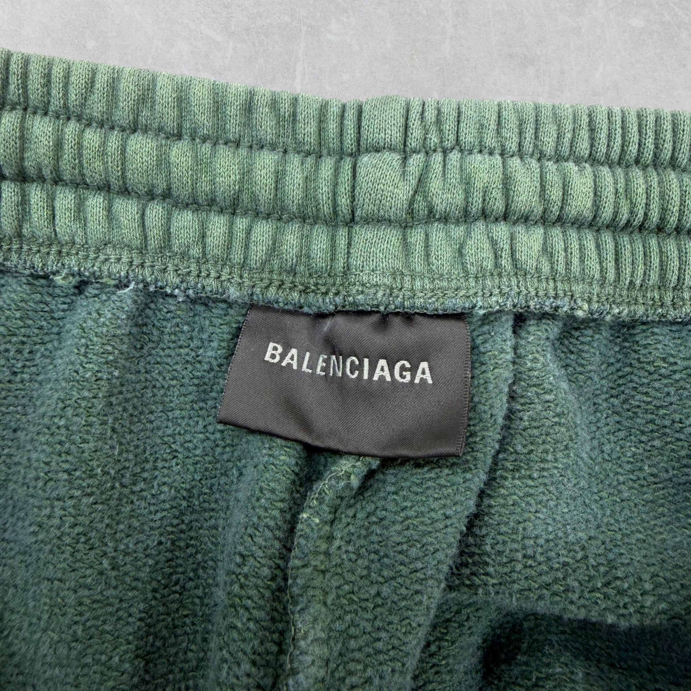 Balenciaga Basketball Dark Green Sweat Shorts M