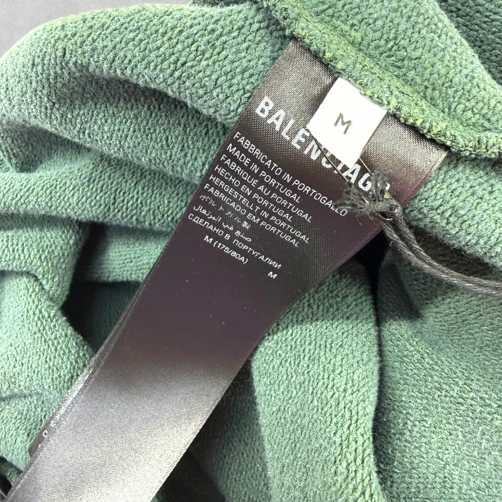 Balenciaga Basketball Dark Green Sweat Shorts M