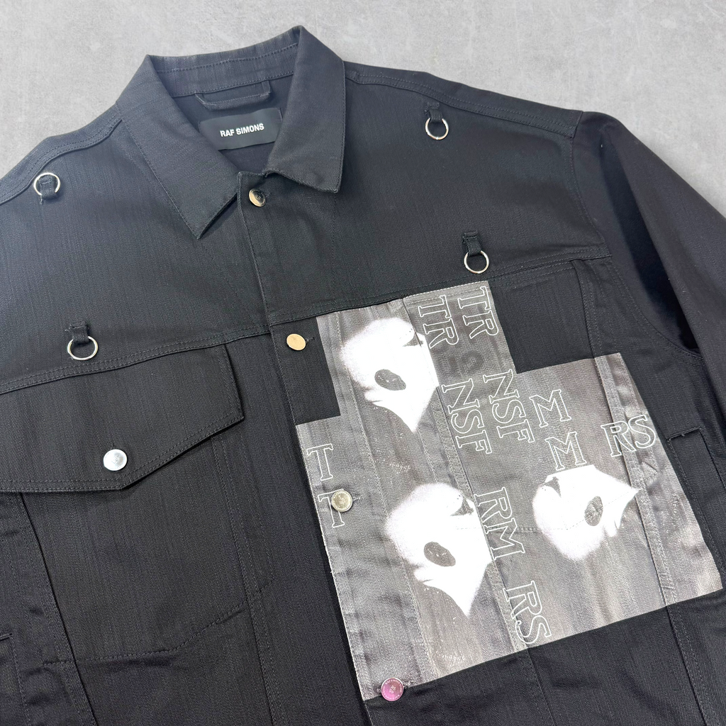 Raf Simons "Bold Head" Black Denim M (XXL)
