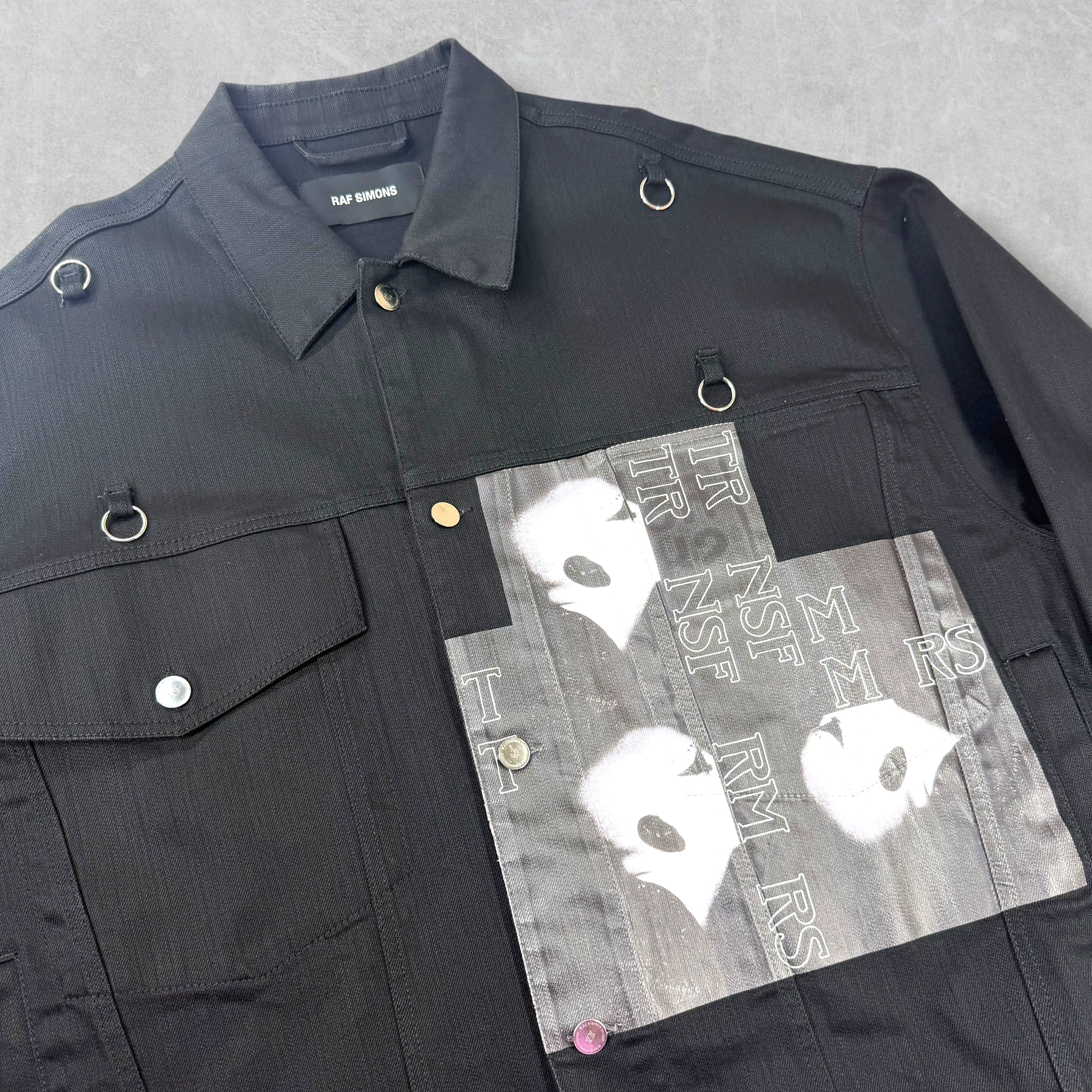 Raf Simons "Bold Head" Black Denim M (XXL)