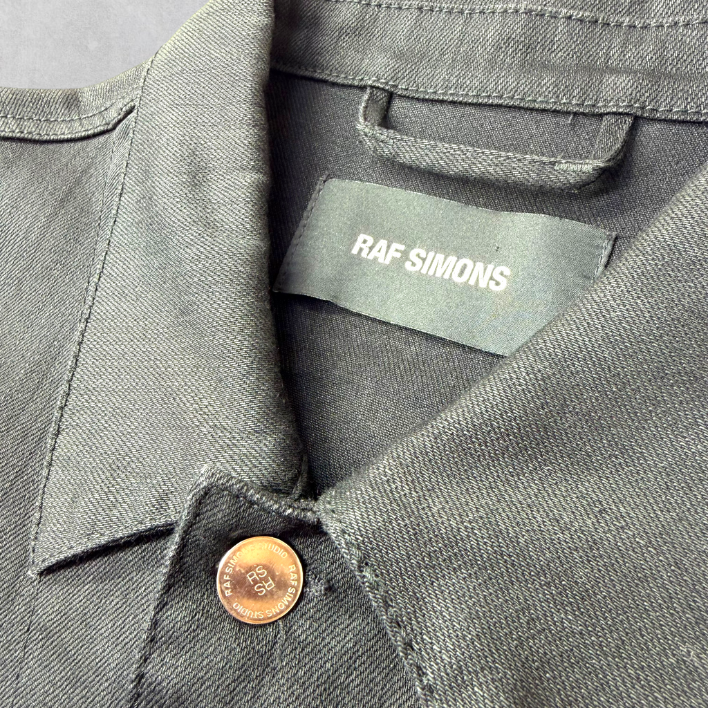 Raf Simons "Bold Head" Black Denim M (XXL)