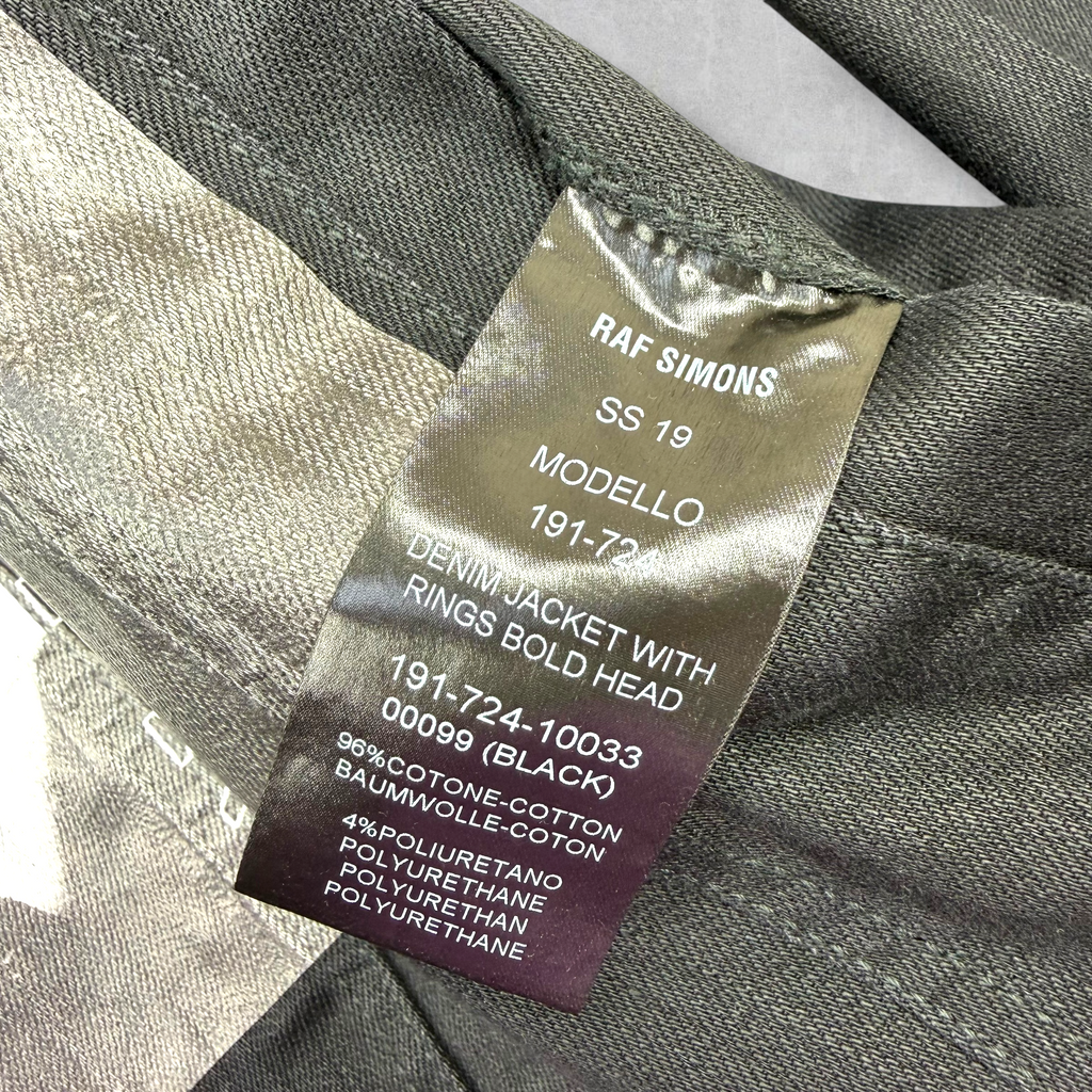 Raf Simons "Bold Head" Black Denim M (XXL)