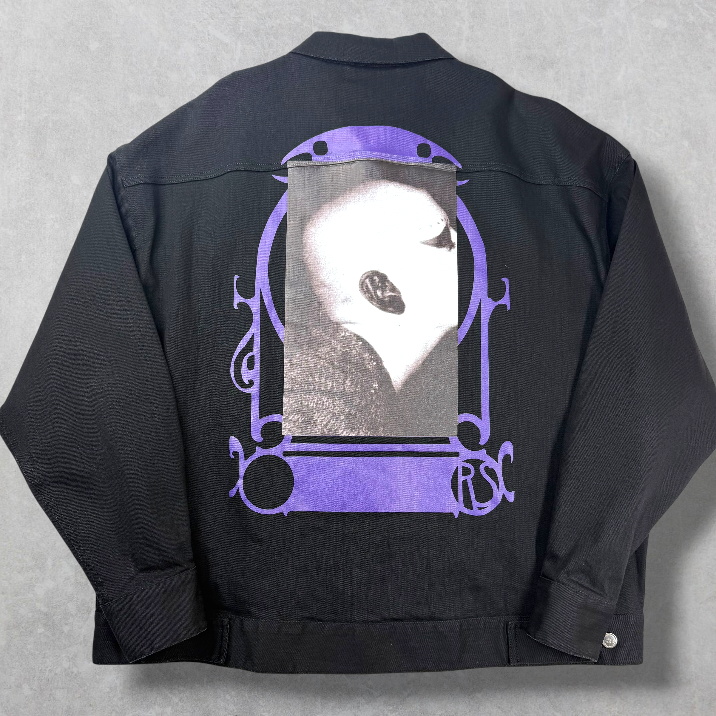Raf Simons "Bold Head" Black Denim M (XXL)