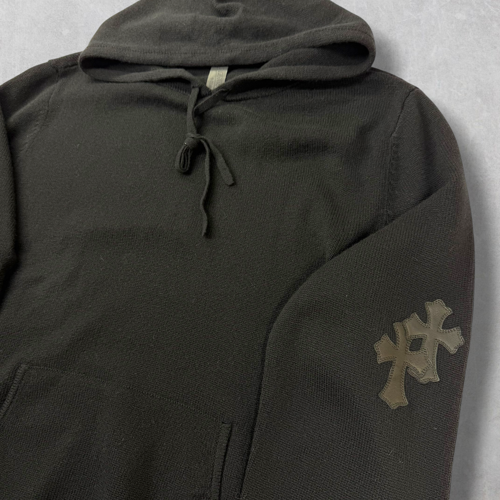 Chrome Hearts Cross Patch Cashmere Pullover Hoodie XL