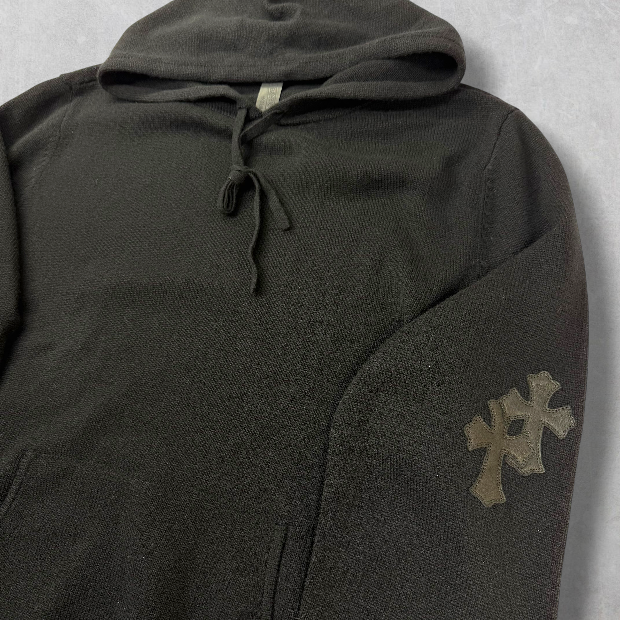 Chrome Hearts Cross Patch Cashmere Pullover Hoodie XL