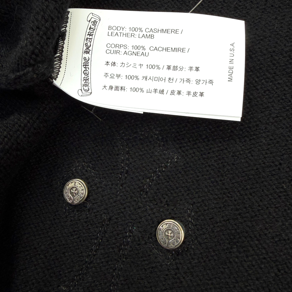 Chrome Hearts Cross Patch Cashmere Pullover Hoodie XL