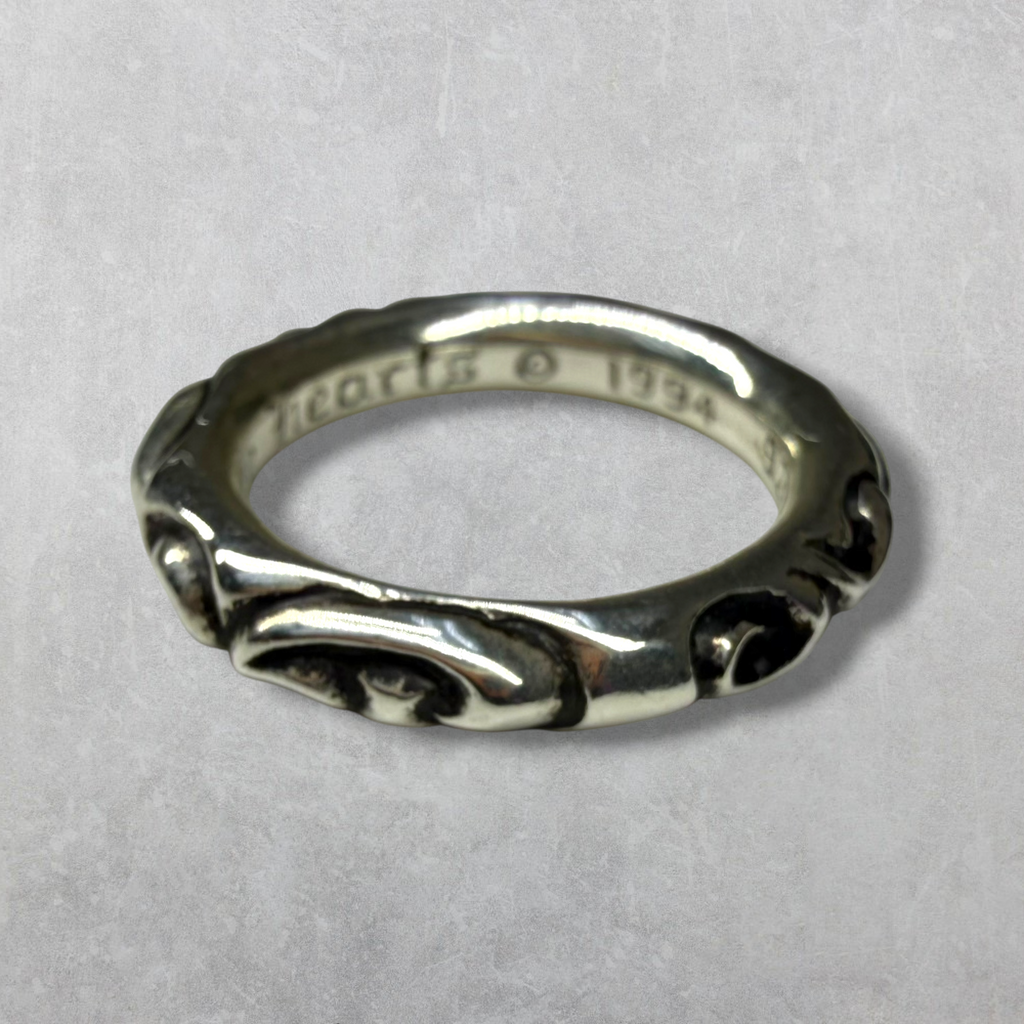 Chrome Hearts Scroll Band Ring 10