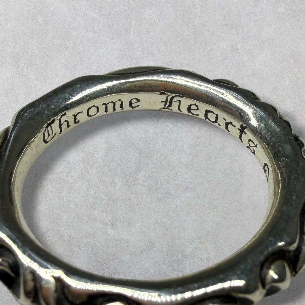 Chrome Hearts Scroll Band Ring 10