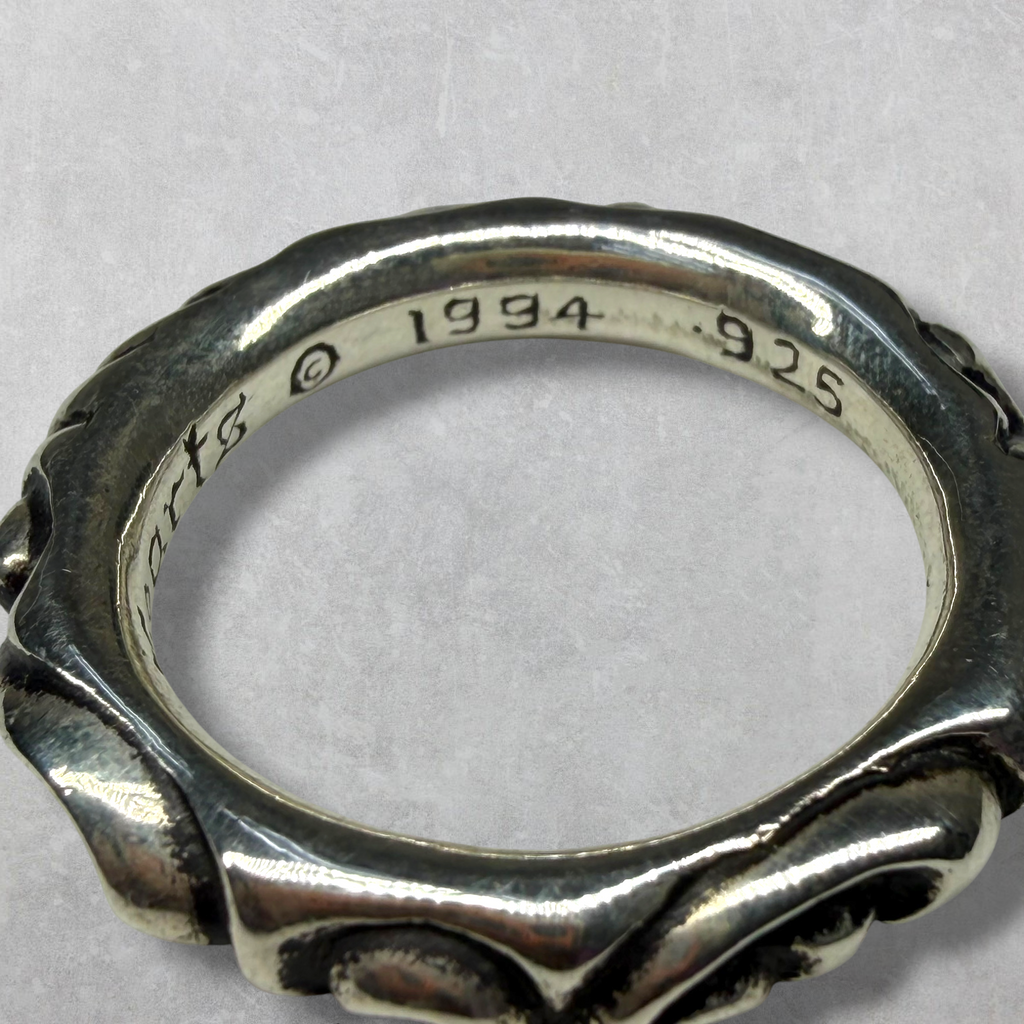 Chrome Hearts Scroll Band Ring 10