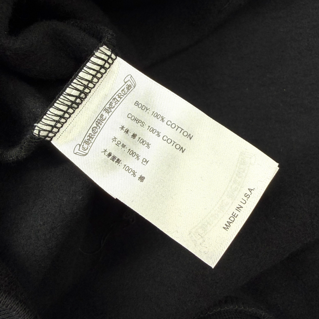 Chrome Hearts Black Floral Hoodie L