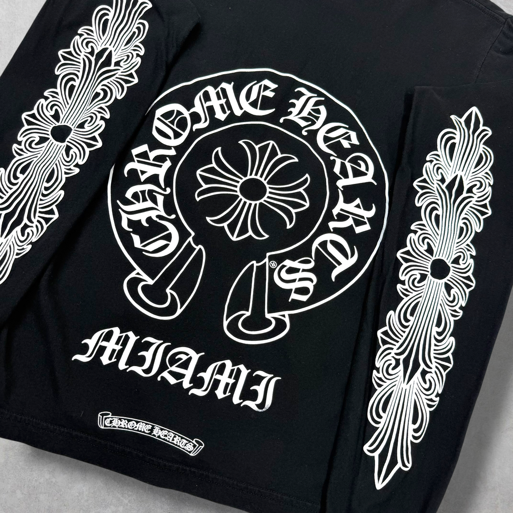 Chrome Hearts Miami Horseshoe Floral L/S S
