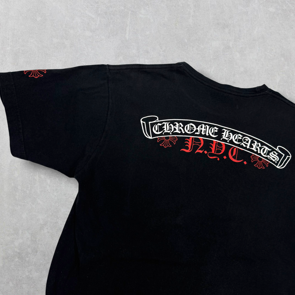 Chrome Hearts NYC Exclusive Scroll Logo Tee L