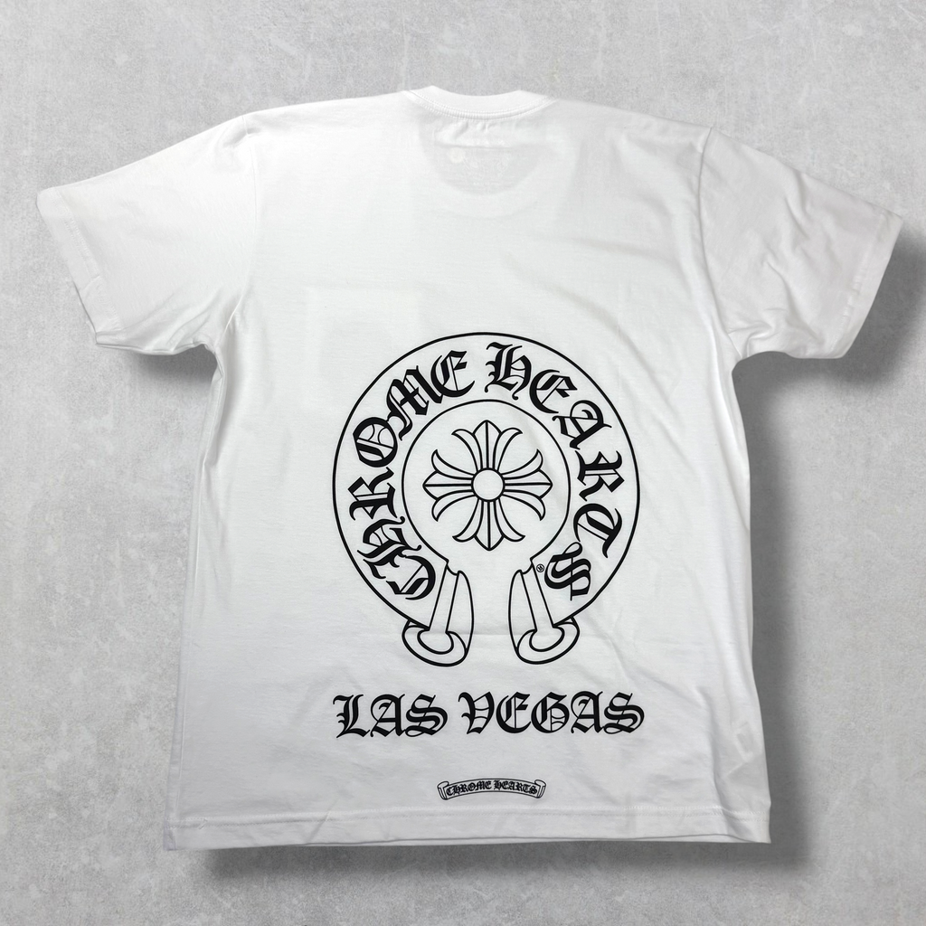 Chrome Hearts Las Vegas Exclusive Horseshoe White Tee L