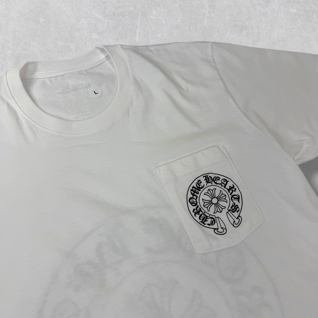 Chrome Hearts Las Vegas Exclusive Horseshoe White Tee L