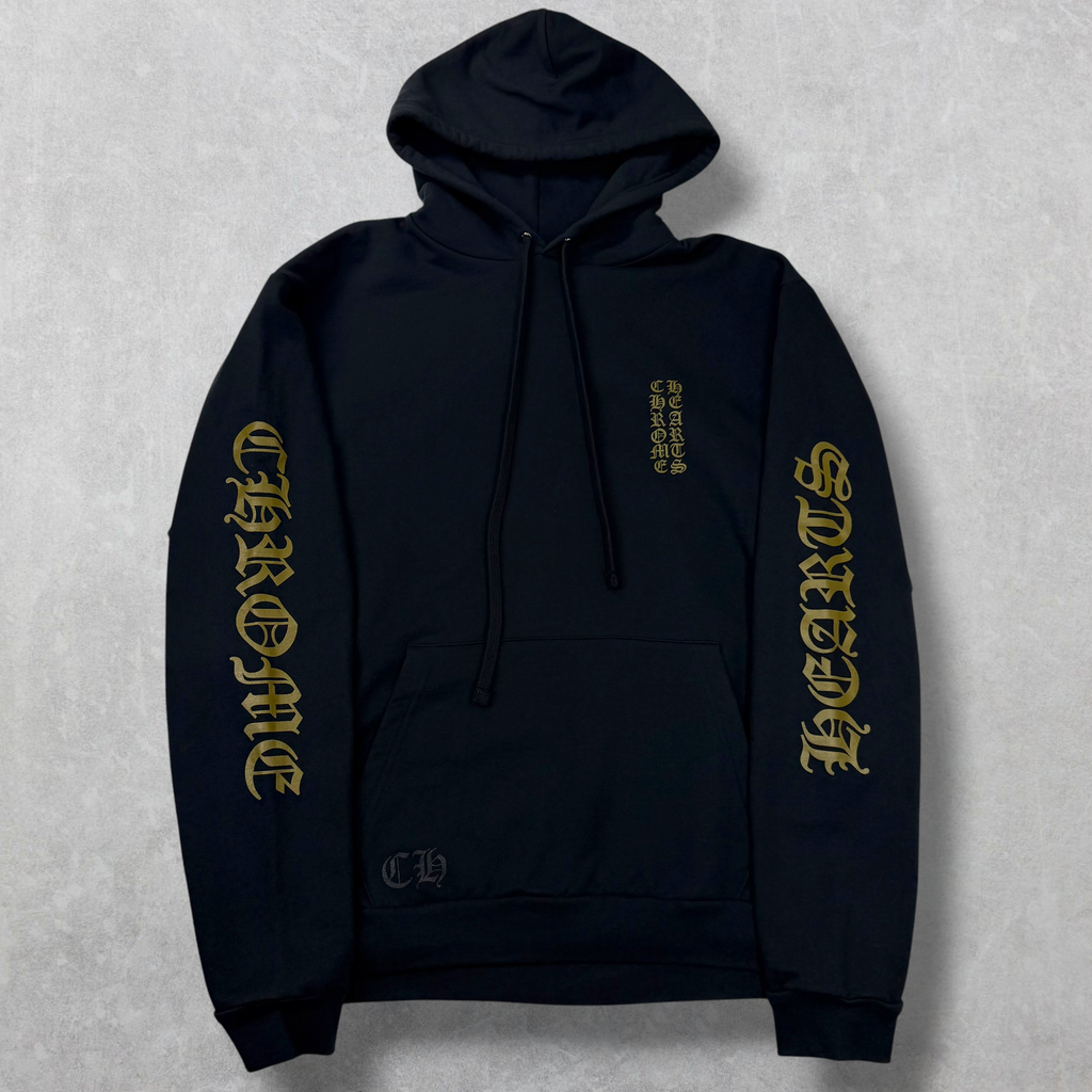 Chrome Hearts Olive Vertical Logo Hoodie XL