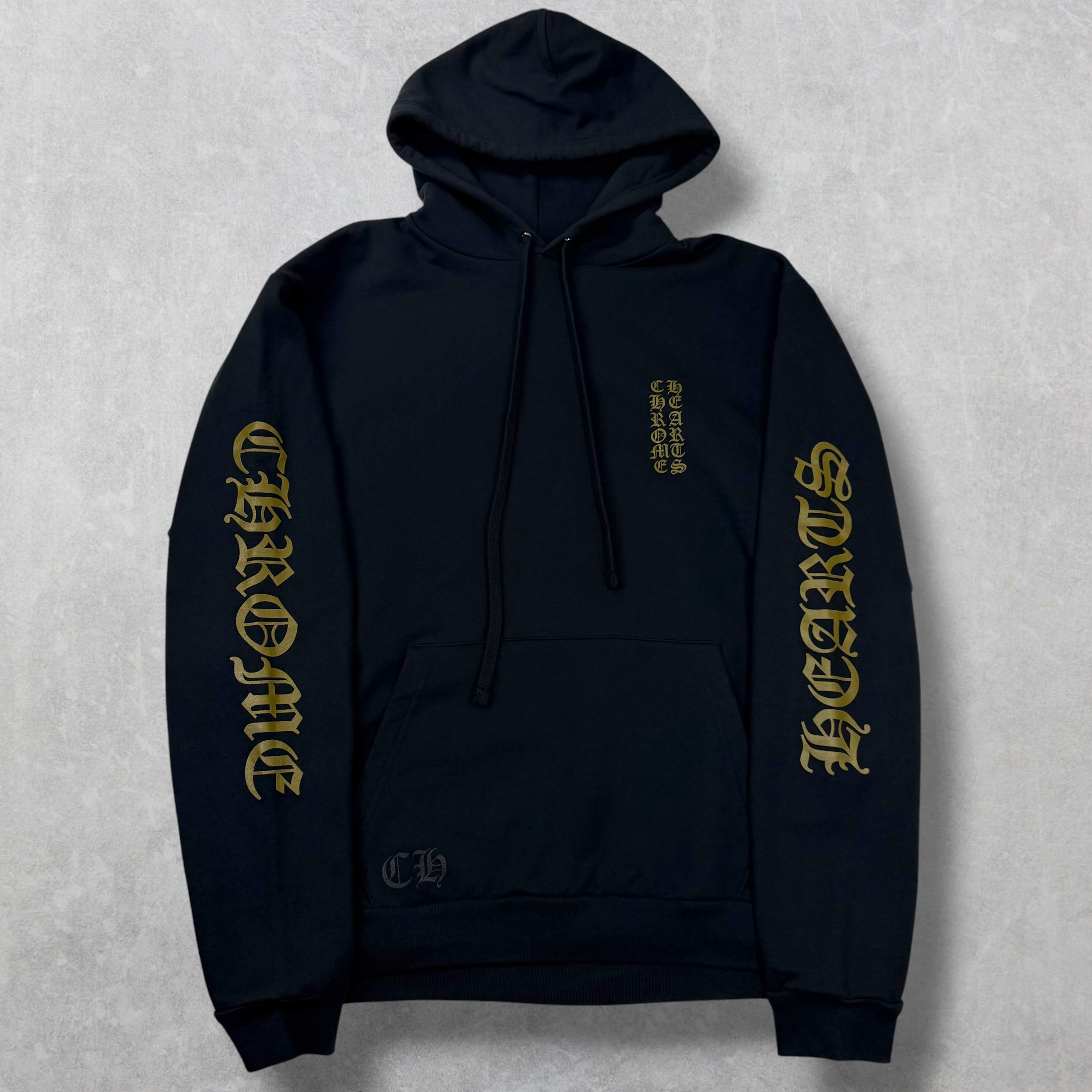 Chrome Hearts Olive Vertical Logo Hoodie XL