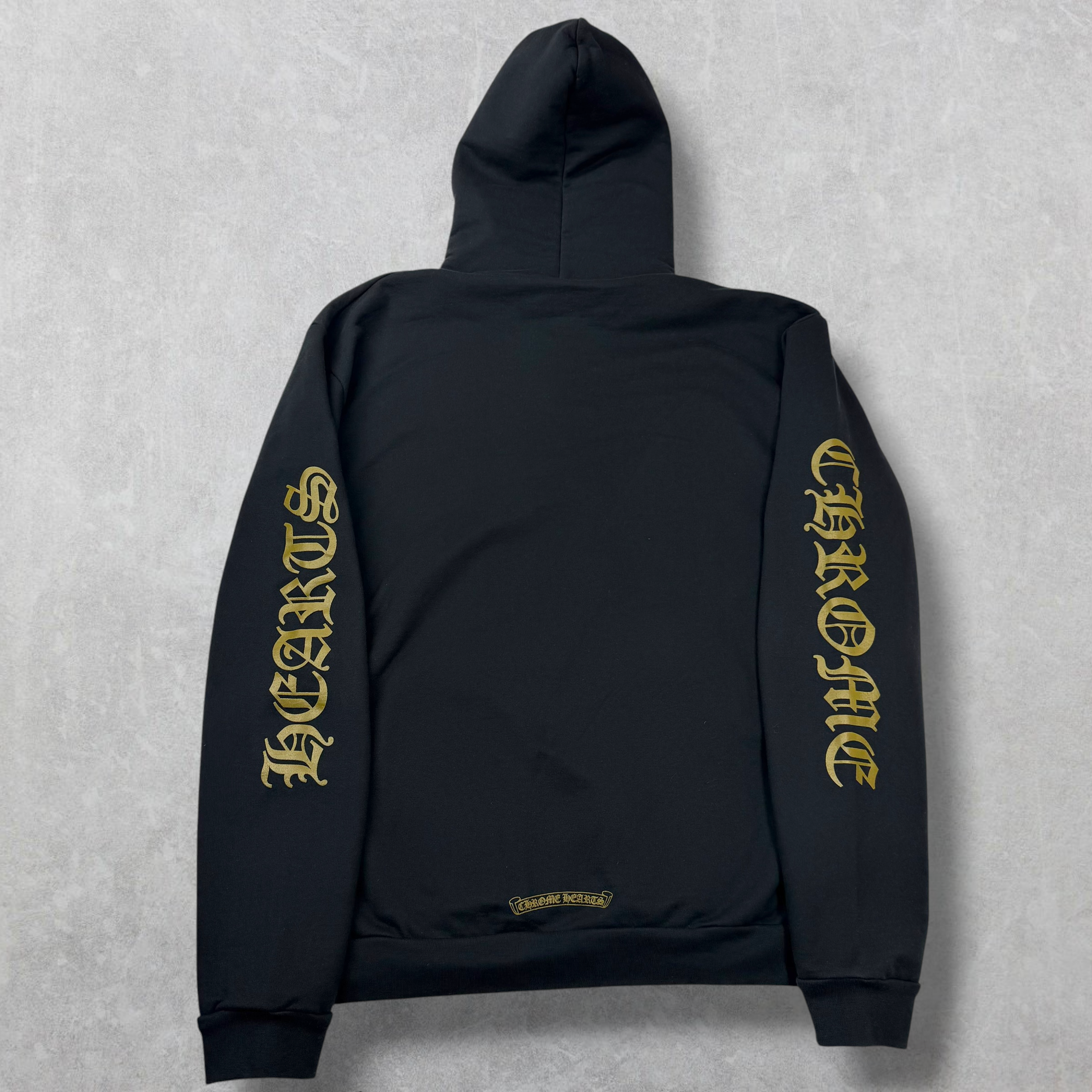 Chrome Hearts Olive Vertical Logo Hoodie XL