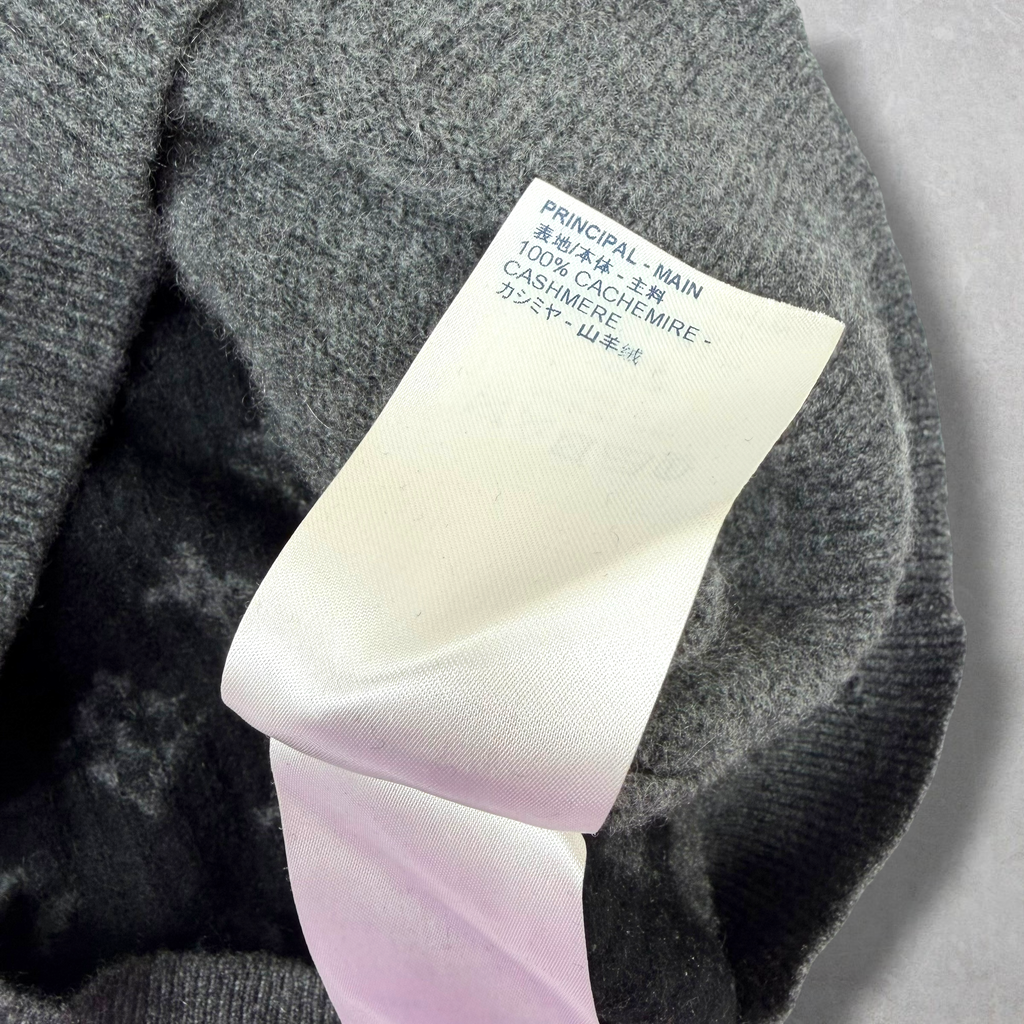 Louis Vuitton Half & Half Monogram Cashmere Crewneck Sweater M
