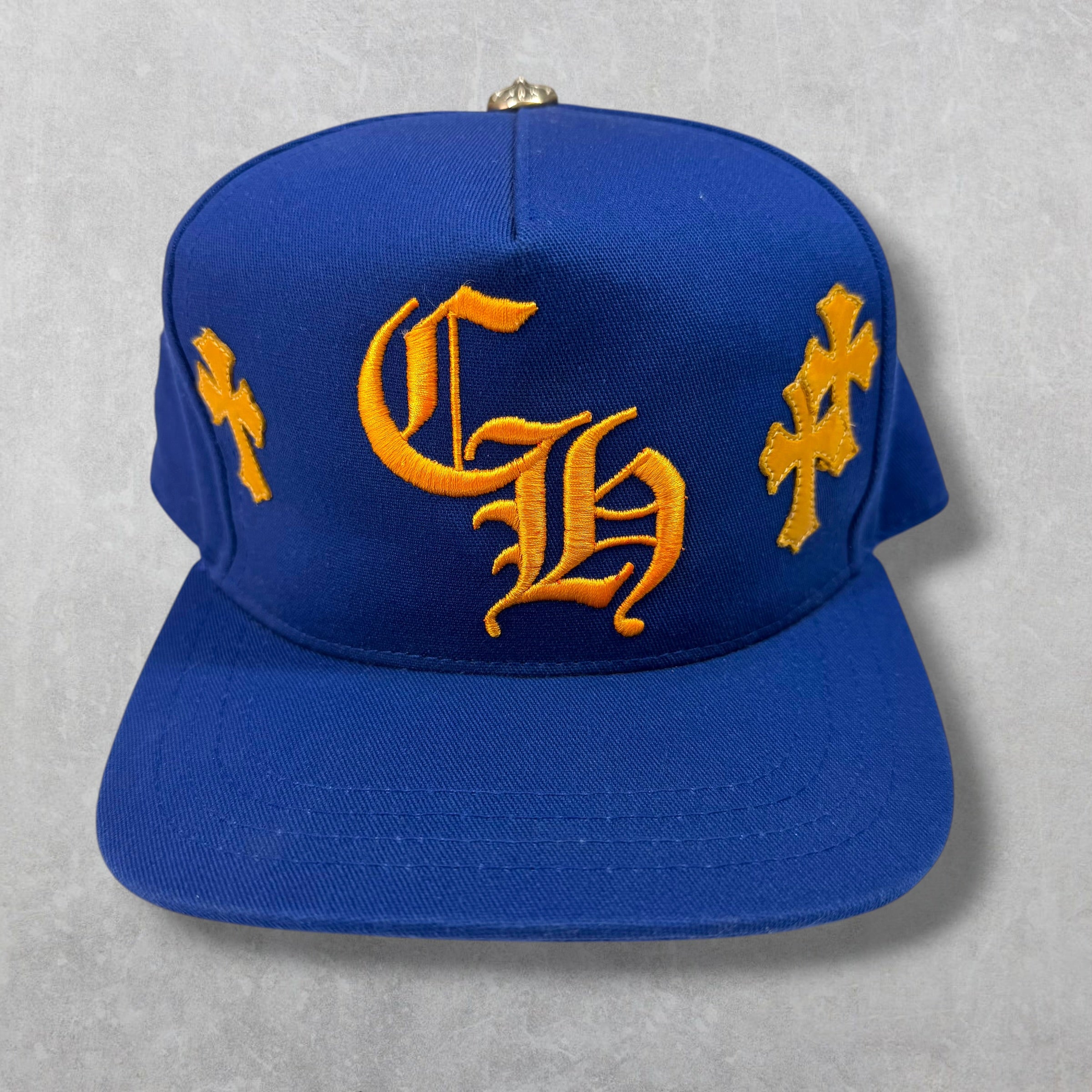 Chrome Hearts Cross Patch Orange/Blue Hat