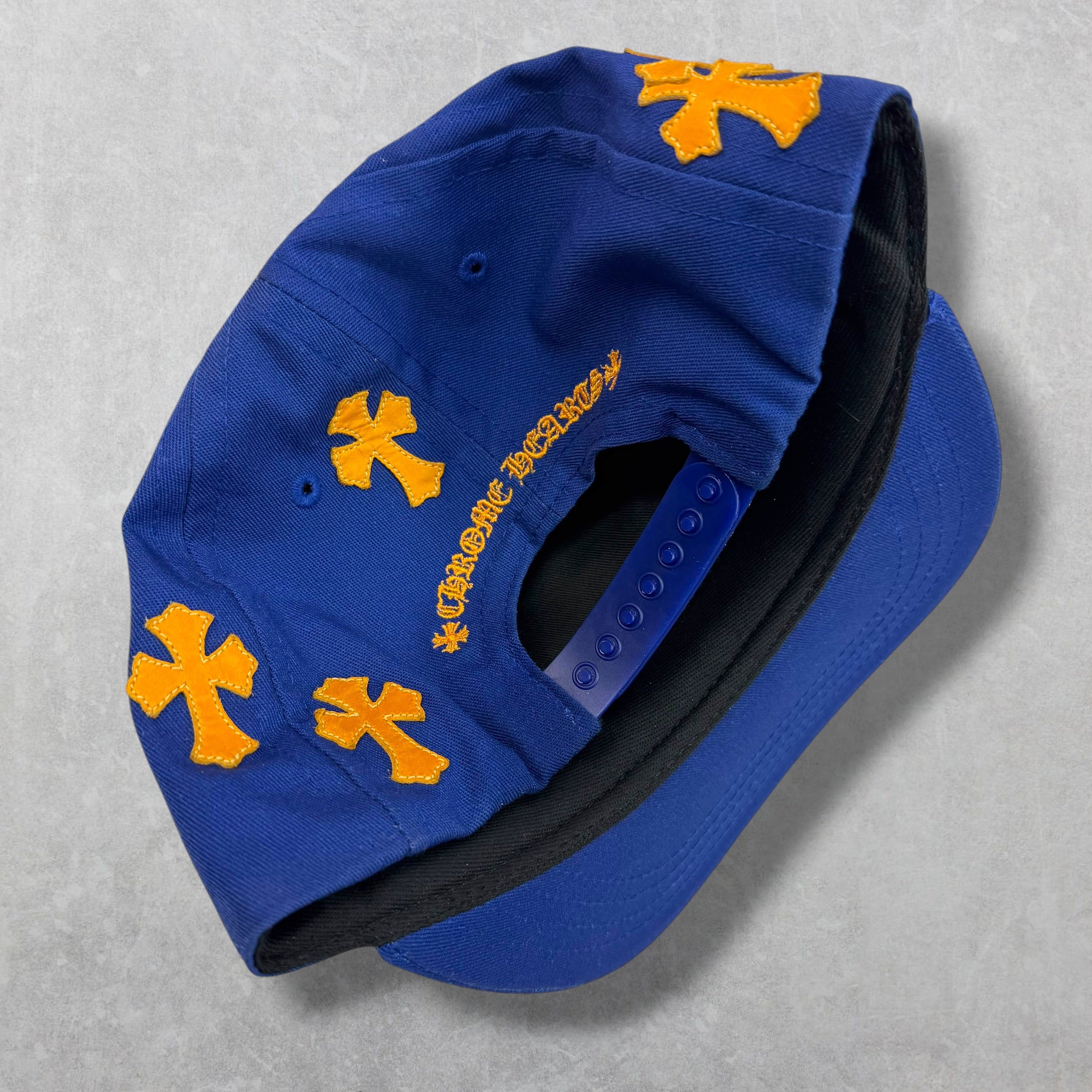Chrome Hearts Cross Patch Orange/Blue Hat