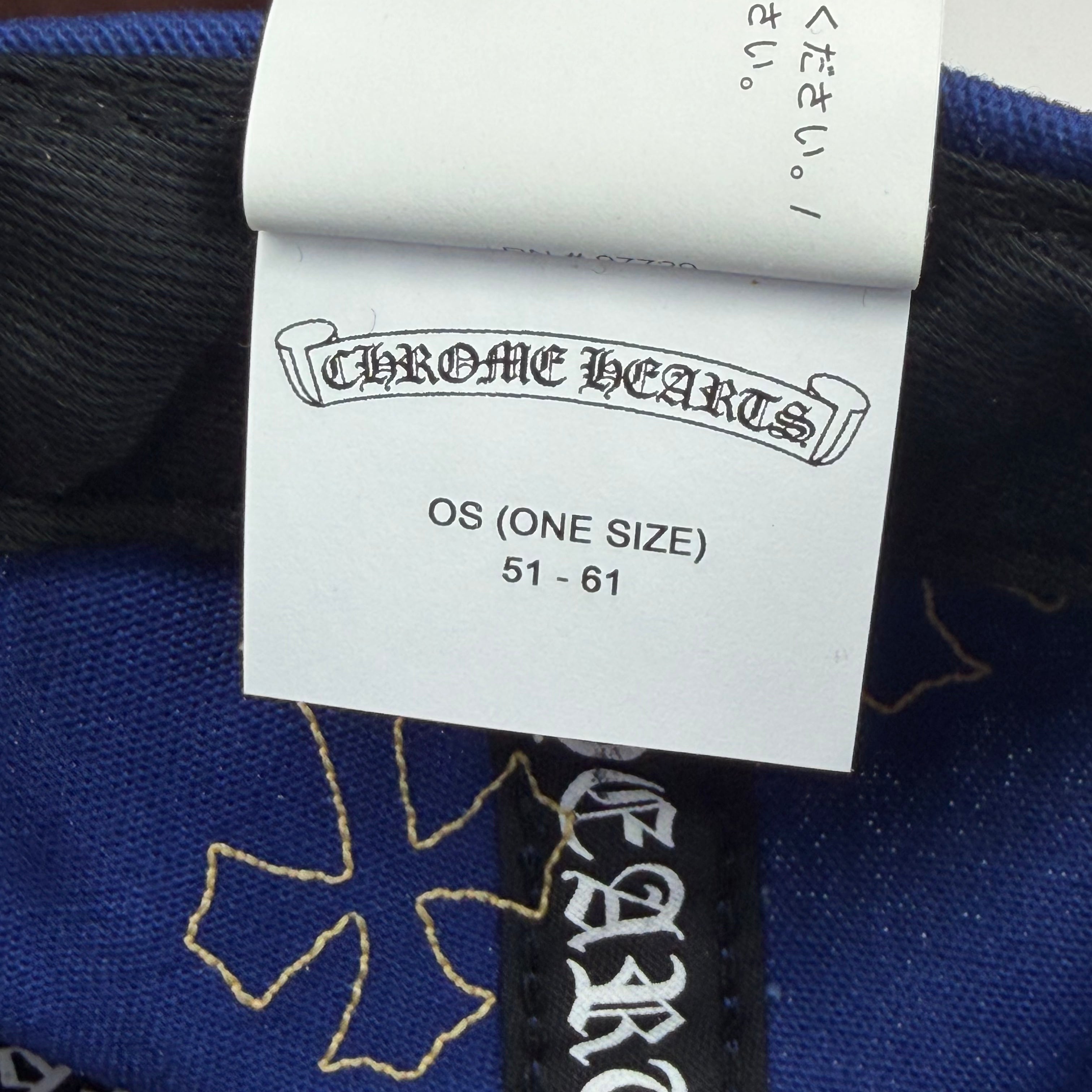 Chrome Hearts Cross Patch Orange/Blue Hat