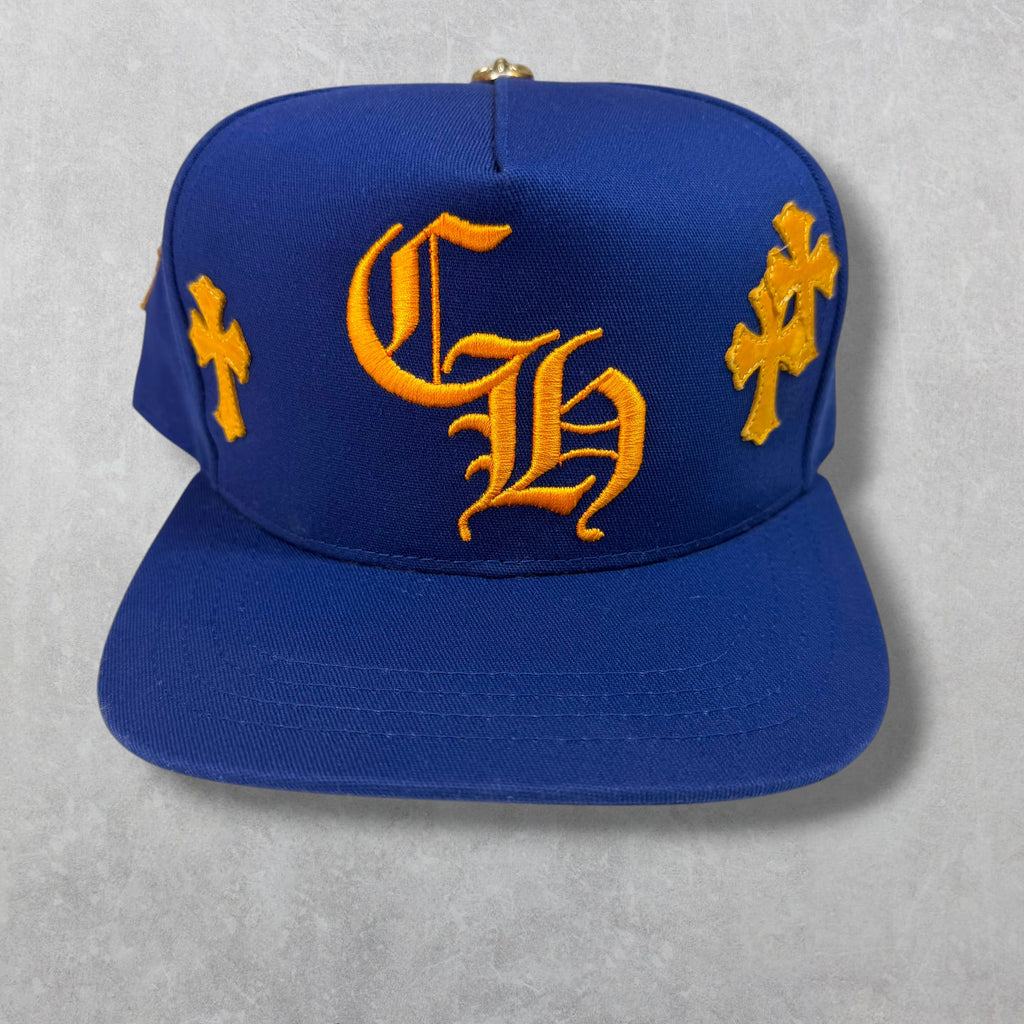 Chrome Hearts Cross Patch Orange/Blue Hat