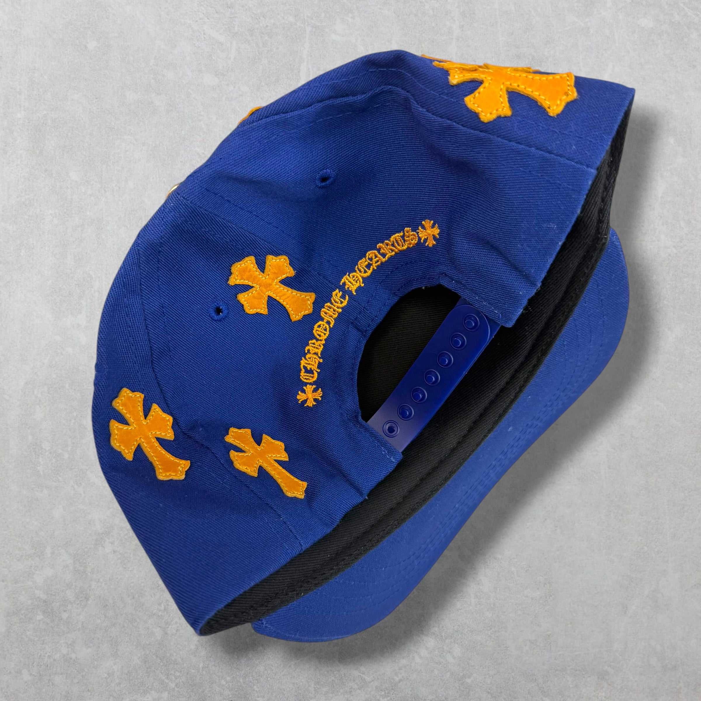 Chrome Hearts Cross Patch Orange/Blue Hat