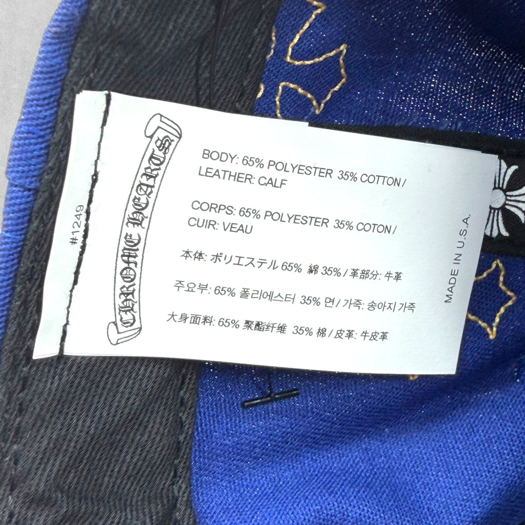 Chrome Hearts Cross Patch Orange/Blue Hat