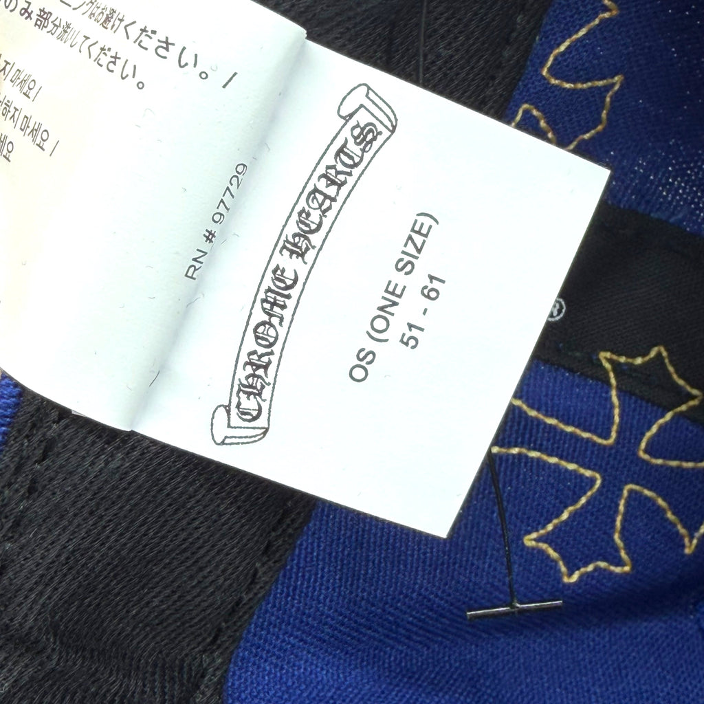 Chrome Hearts Cross Patch Orange/Blue Hat