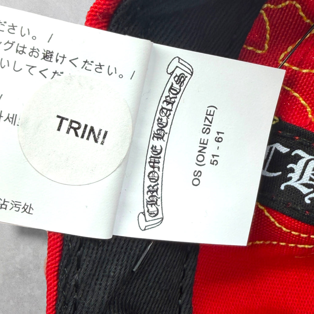 Chrome Hearts Red/Yellow Cross Patch Hat