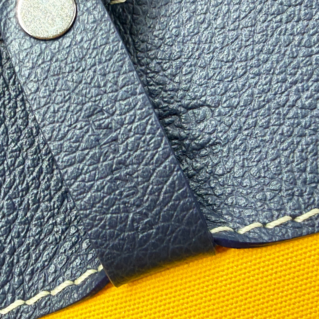 Goyard Navy Blue Voltaire Tote w/ Sangle MM Strap