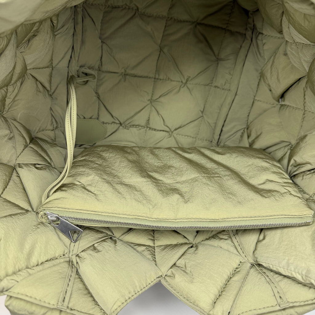 Bottega Veneta Cassette Intrecciato Nylon Tote