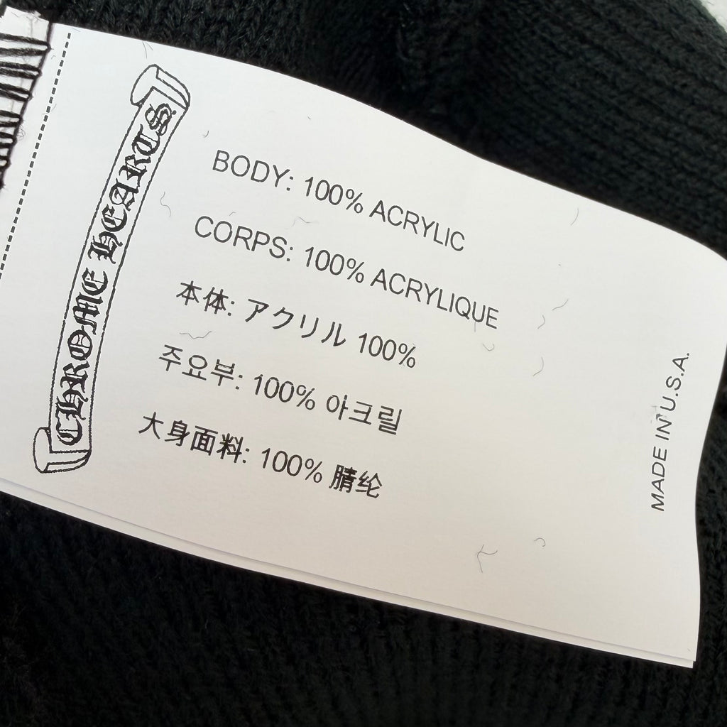 Chrome Hearts CH Logo Beanie Black